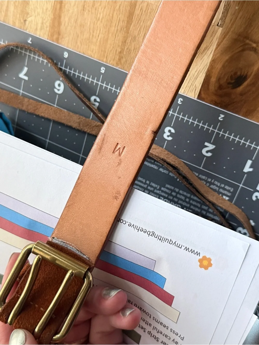 J. Crew Leather Belt - Brown - Size M